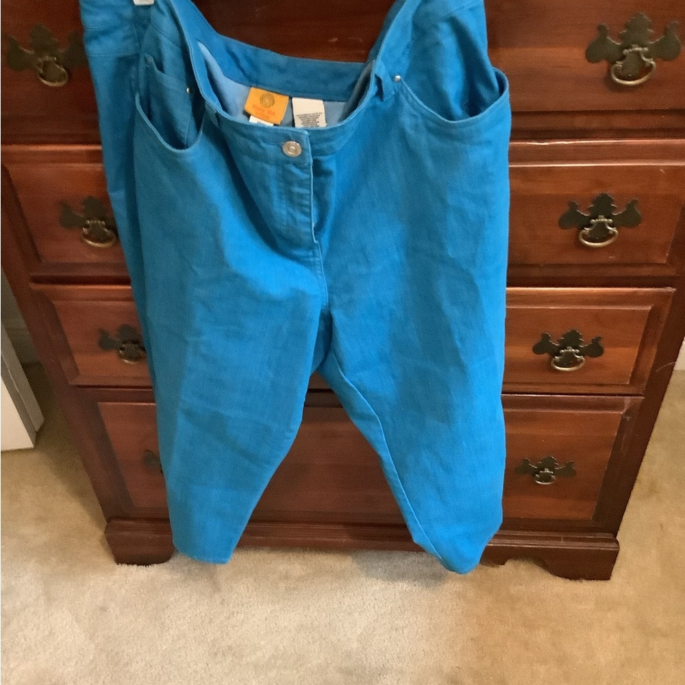 Ruby Rd. Teal Pants - image 2